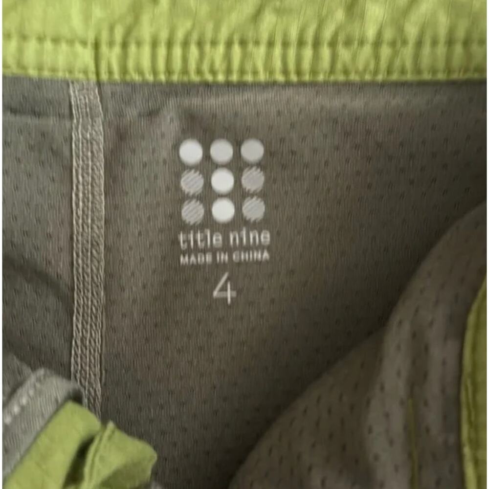 Title Nine Green Active Wear Cotton Skort Sz 4 - Picture 2 of 4